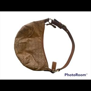 COACH Signature Hobo Satchel Bag